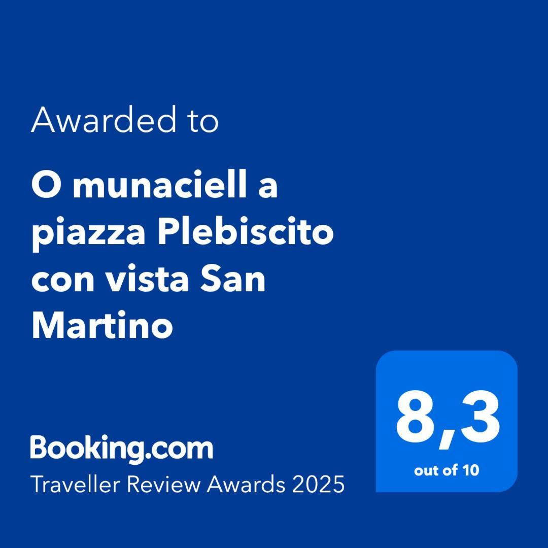 O Munaciell A Piazza Plebiscito Con Vista San Martino Apartamento